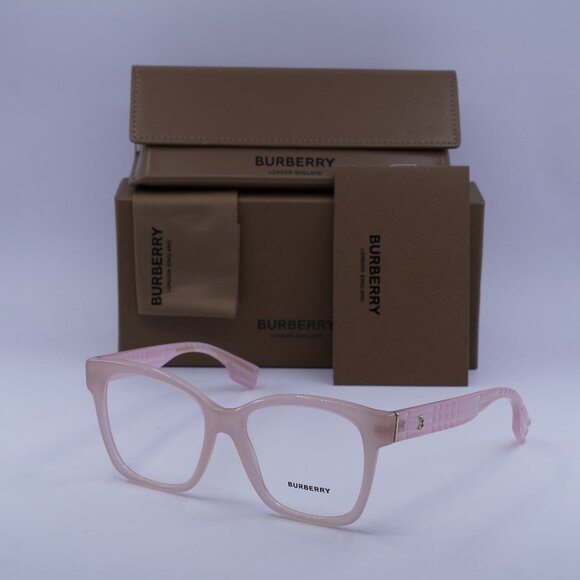 Burberry BE2363 3874 Sylvie Square Eyeglasses – Pink 53mm - Picture 1 of 10
